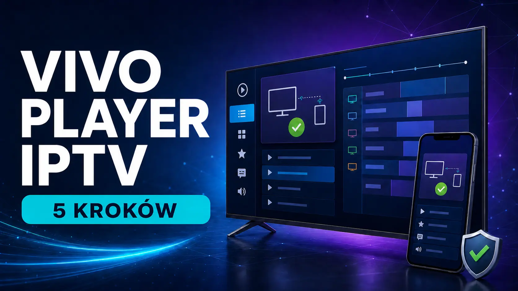 Konfiguracja Vivo Player IPTV na Smart TV za pomocą legalnej playlisty i klucza urządzenia